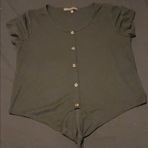 front tie shirt